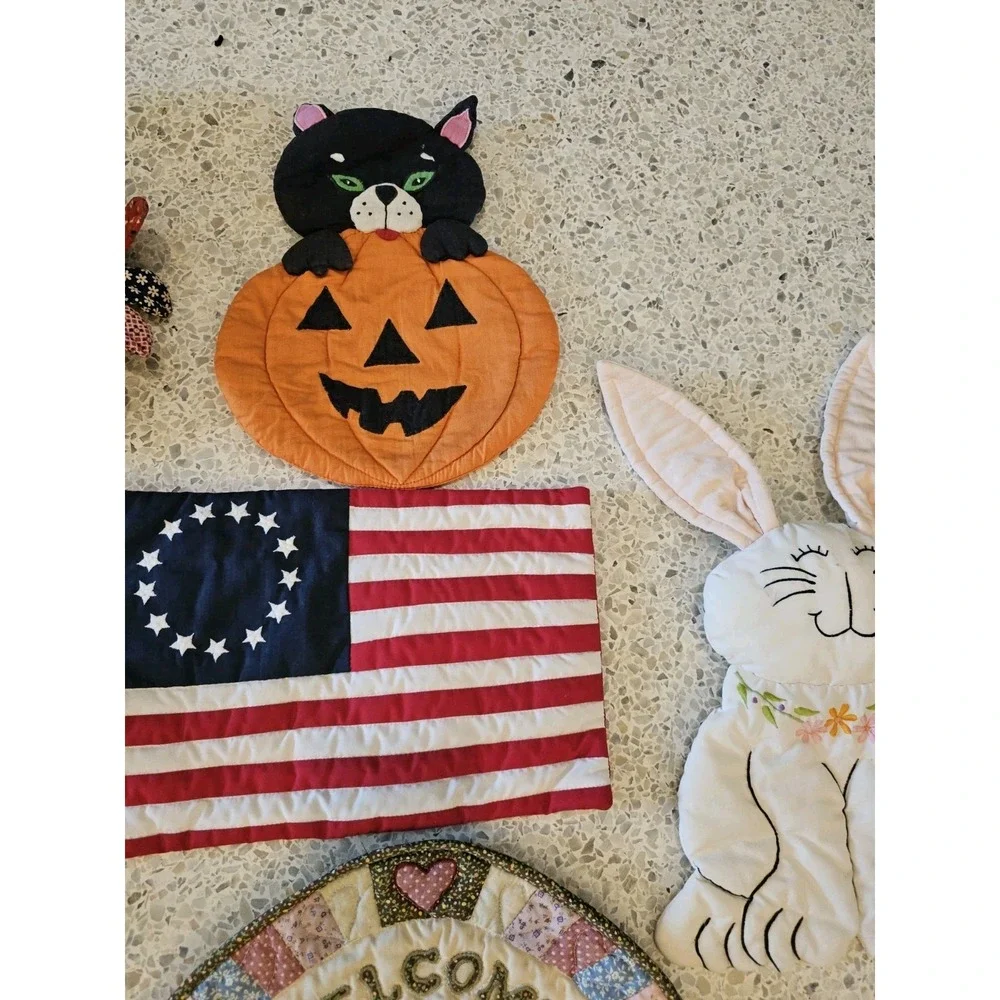 Vintage Whisk Broom Covers Holiday Calendar Handmade Kitchen Decor 9